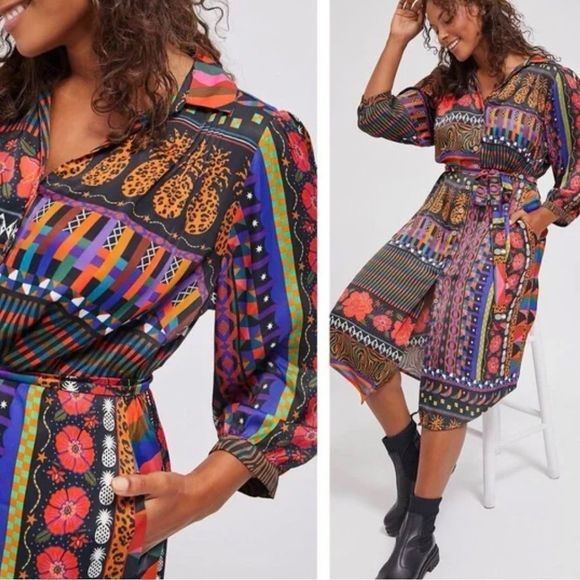 FARM Rio Dresses & Skirts - Anthropologie Farm Rio Ciela Midi Shirtdress XS 
New with out tags
